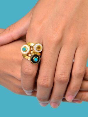 Laura Tosato Designer Gold-Plated Rings
