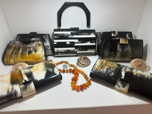 Handmade Cow Horn Clutches & Handbags