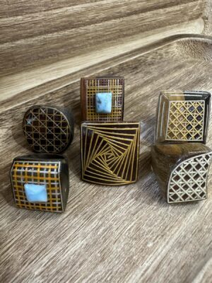 Guayacan Wood Rings - Patricio Correa