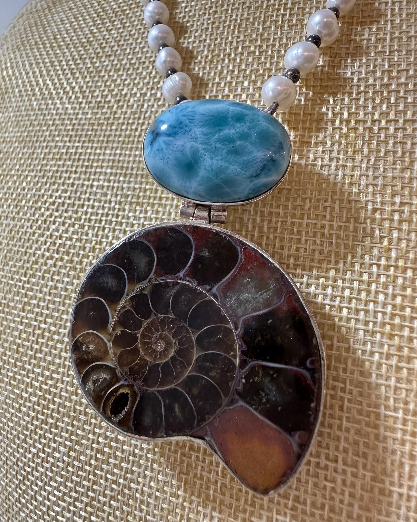 Larimar and artisan gift display at OQP in Punta Cana